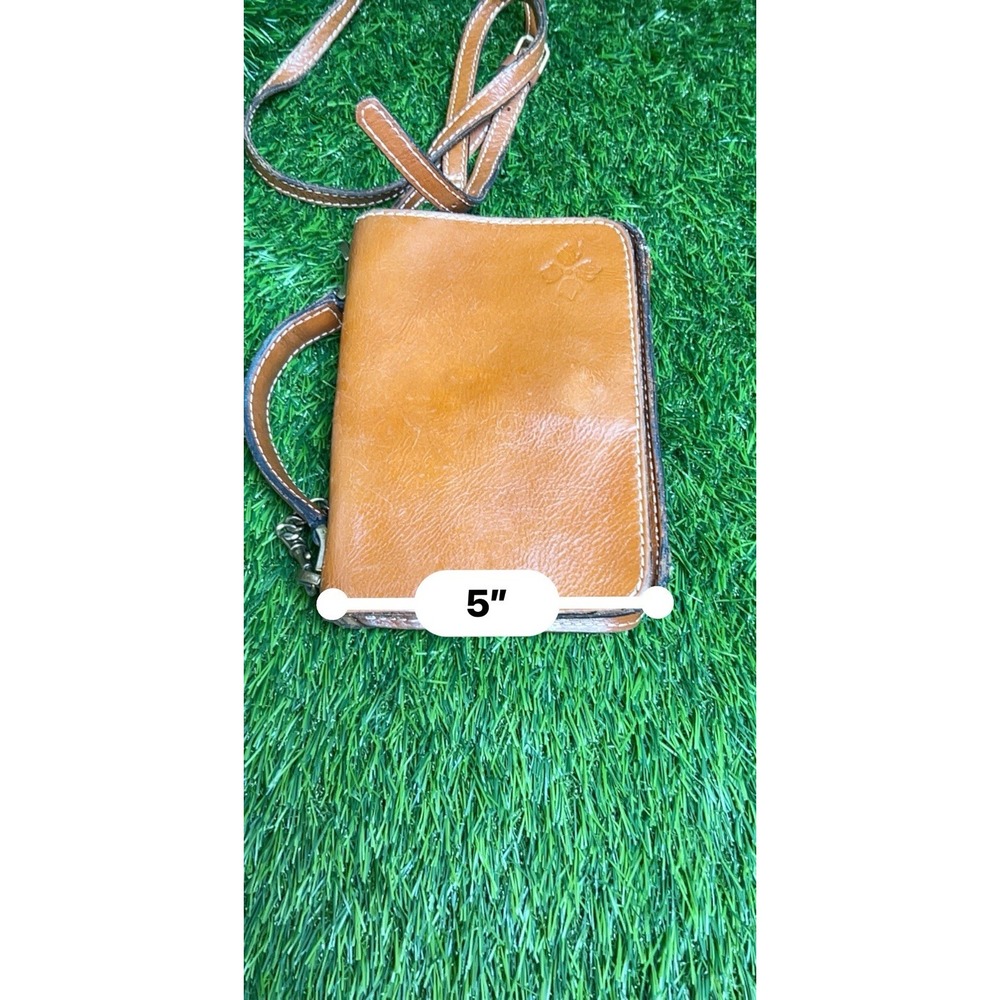Patricia Nash Tan Distressed Leather Crossbody Bag And‎ Wallet - Picture 7 of 7
